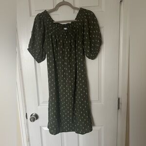 Cute green mini dress